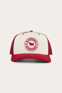 Signature Bull trucker Cap - Red/Off White