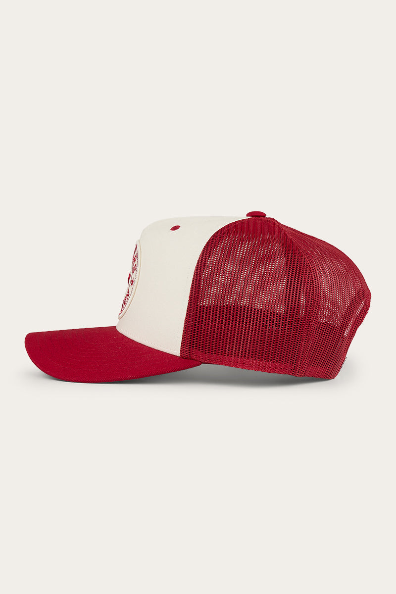 Signature Bull trucker Cap - Red/Off White