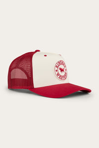 Signature Bull trucker Cap - Red/Off White