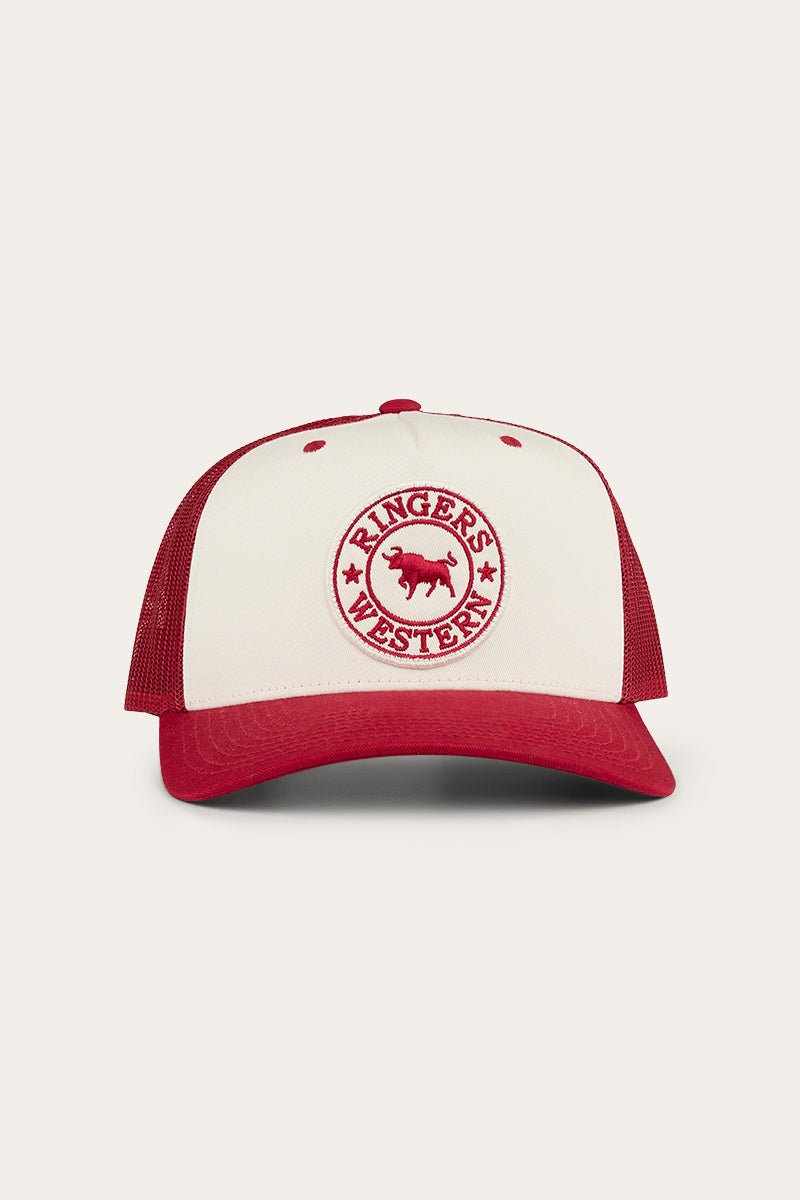 Signature Bull trucker Cap - Red/Off White