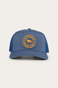 Signature Bull Trucker Cap - Yale Blue/Gold