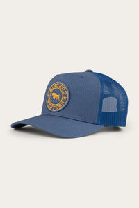 Signature Bull Trucker Cap - Yale Blue/Gold