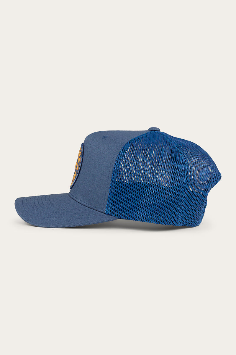 Signature Bull Kids Trucker Cap - Yale Blue