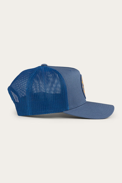 Signature Bull Trucker Cap - Yale Blue/Gold