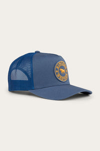 Signature Bull Trucker Cap - Yale Blue/Gold