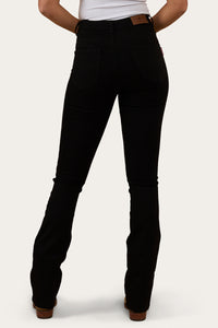 Penny Womens High-Rise Bootleg Jeans - Black