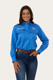 Signature Jillaroo Womens Half Button Work Shirt - Blue