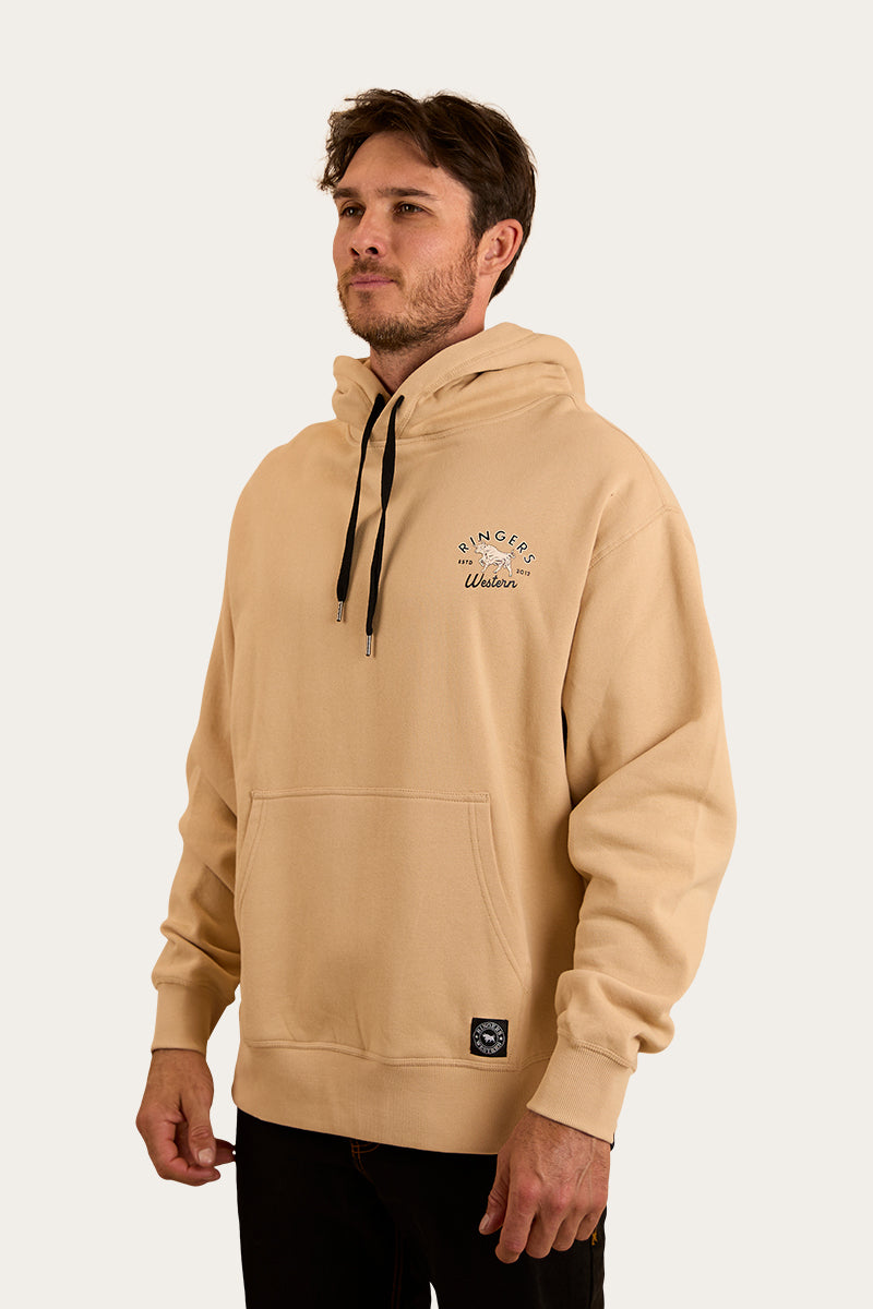 Hometown Mens Pullover Hoodie - Dark Sand