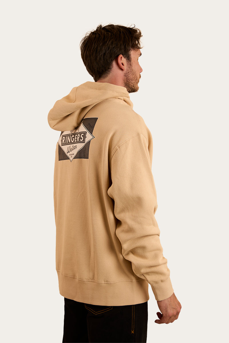 Hometown Mens Pullover Hoodie - Dark Sand