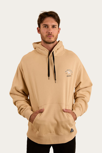 Hometown Mens Pullover Hoodie - Dark Sand