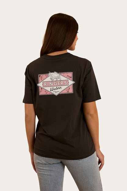 Hometown Womens Loose Fit T-Shirt - Charcoal