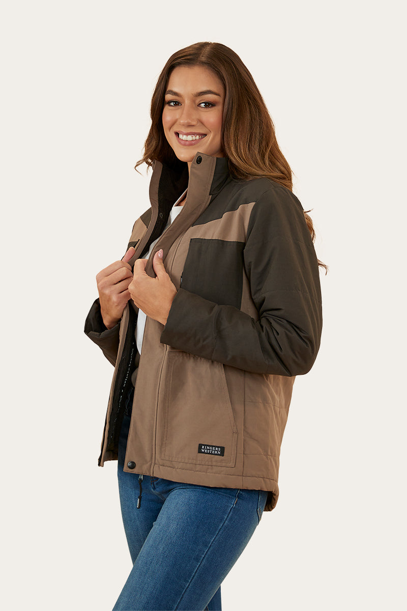 Whitney Womens Puffer Jacket - Mushroom