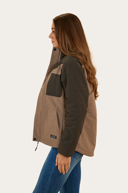 Whitney Womens Puffer Jacket - Mushroom