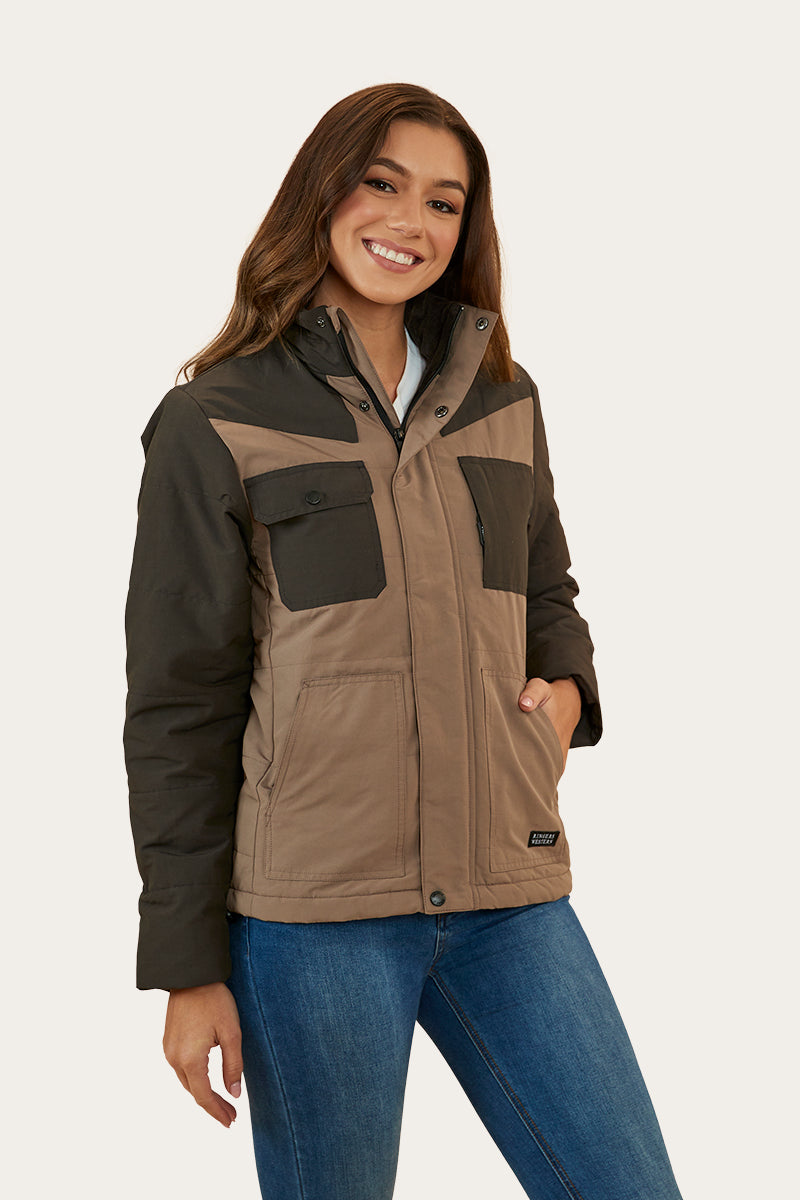 Whitney Womens Puffer Jacket - Mushroom