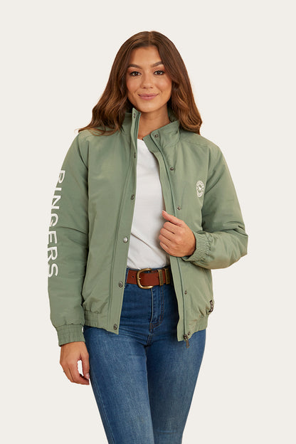 Tesbury Womens Jacket - Leaf/Off White