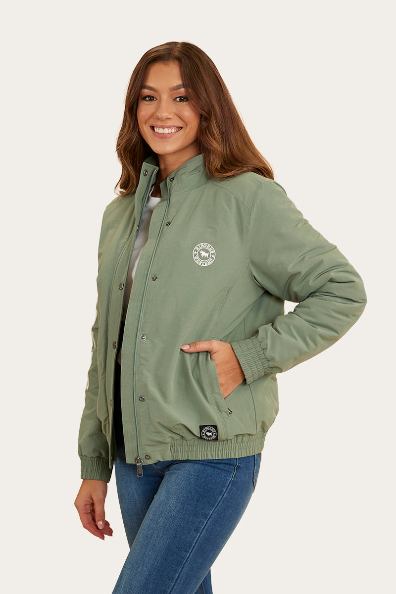 Tesbury Womens Jacket - Leaf/Off White