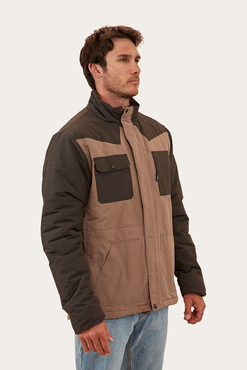 Dixon Mens Puffer Jacket - Mushroom