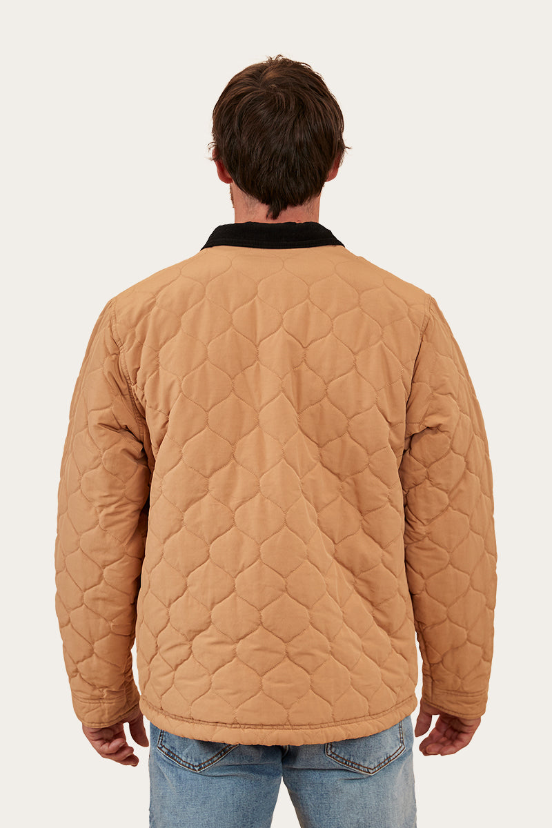 Jed Mens Reversible Jacket - Tawny Brown