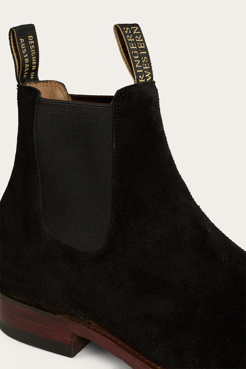 Kununurra Mens Boot - Black Suede