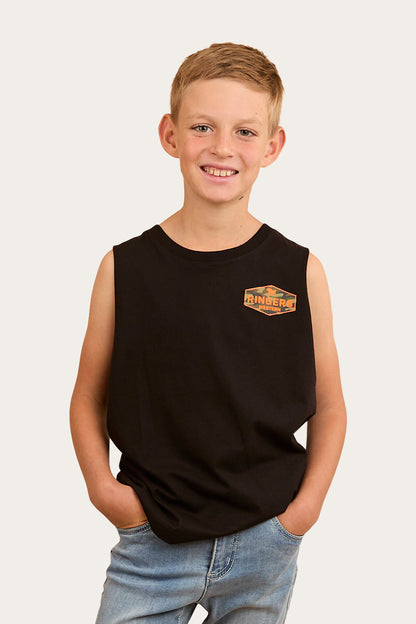 Servo Kids Muscle Tank - Black/Camo