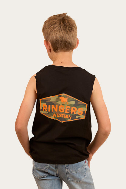 Servo Kids Muscle Tank - Black/Camo