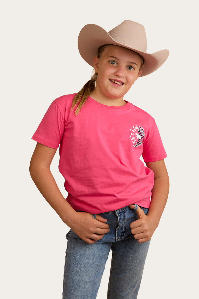 Signature Bull Flag Kids Classic Fit T-Shirt - Melon