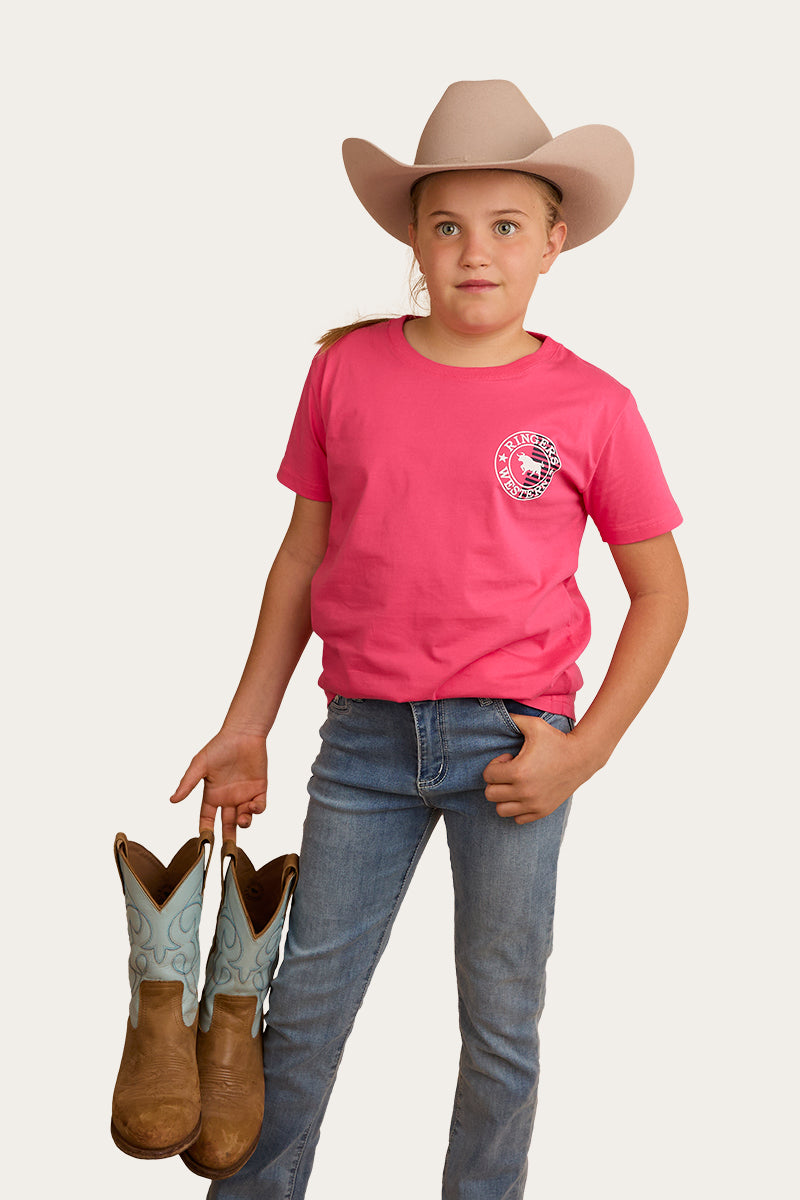 Signature Bull Flag Kids Classic Fit T-Shirt - Melon