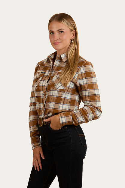 Clementine Womens Flannel - Toffee