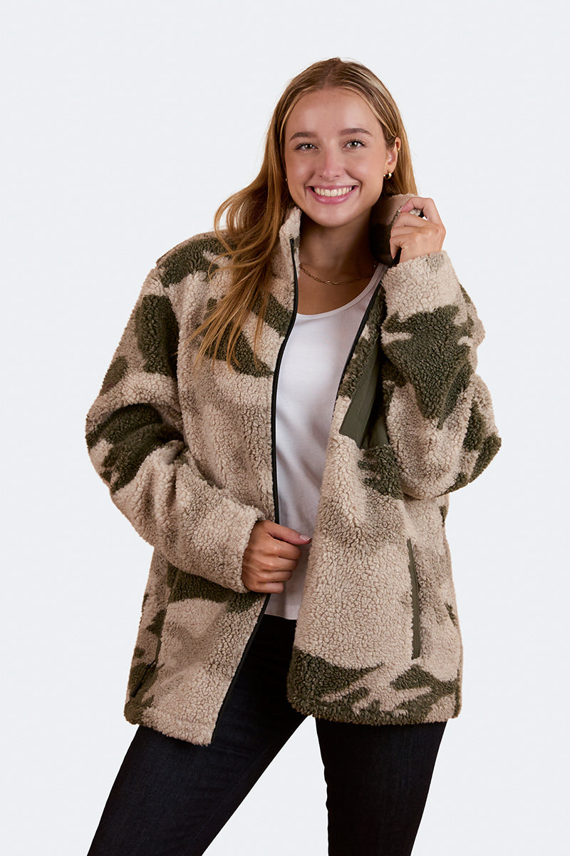 Lennonville Unisex Camo Fleece - Light Camo