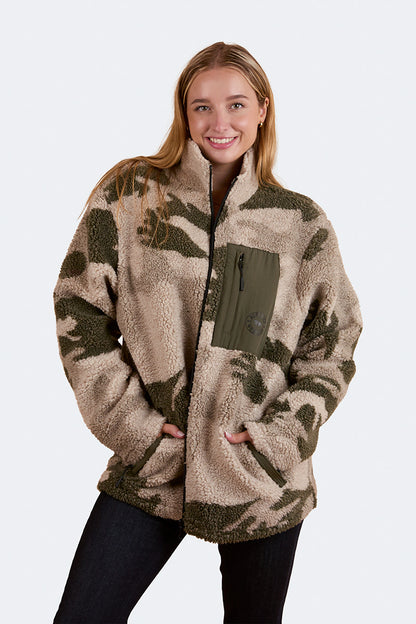 Lennonville Unisex Camo Fleece - Light Camo