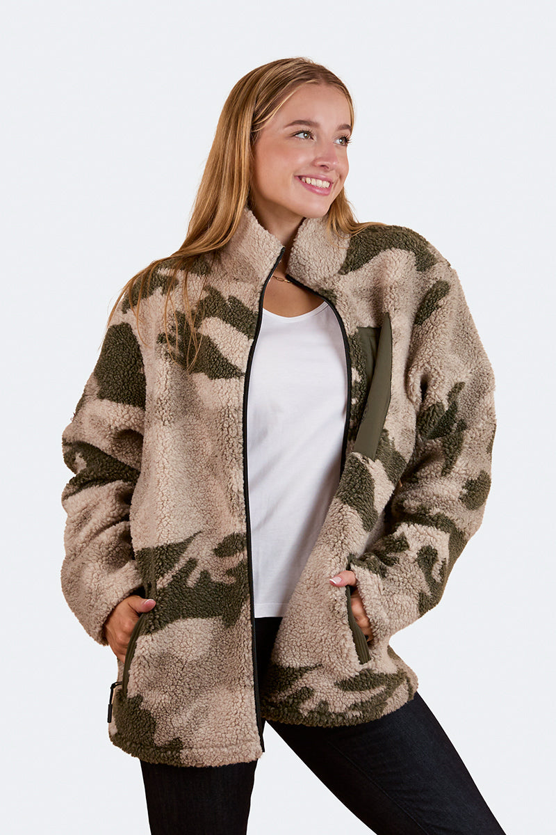 Lennonville Unisex Camo Fleece - Light Camo