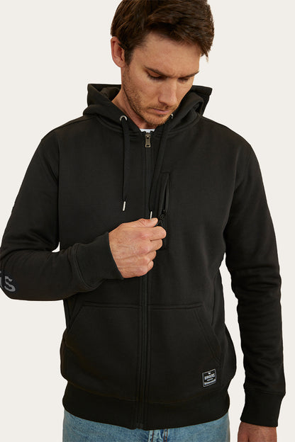 Blake Mens Zip Thru Hoodie - Black