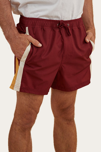 Rally Mens Swim Short - Burgundy