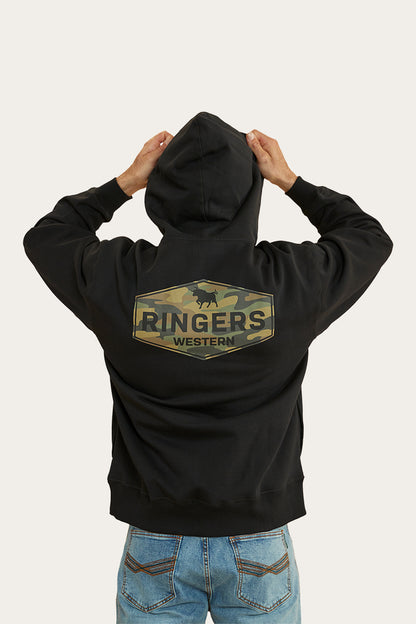 Servo Mens Hoodie - Black/Camo