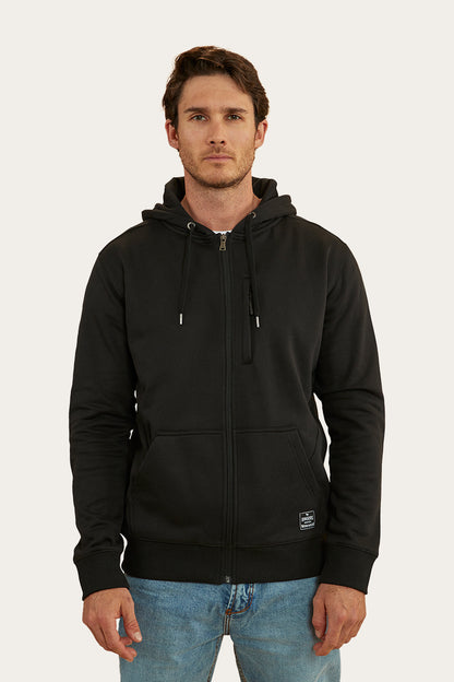 Blake Mens Zip Thru Hoodie - Black