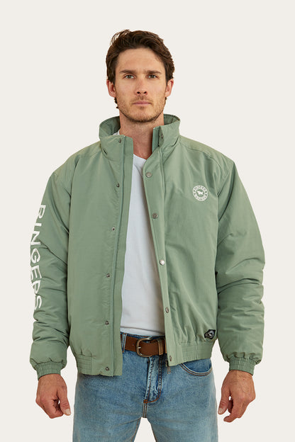 Kidman Mens Jacket - Leaf/Off White