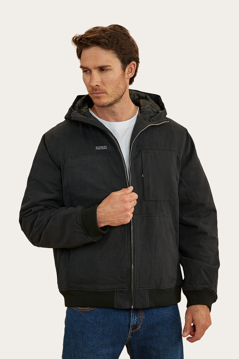 Sinclair Mens Canvas Jacket - Black