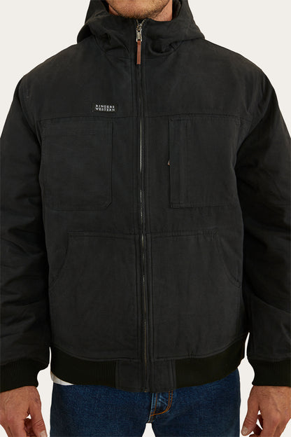 Sinclair Mens Canvas Jacket - Black