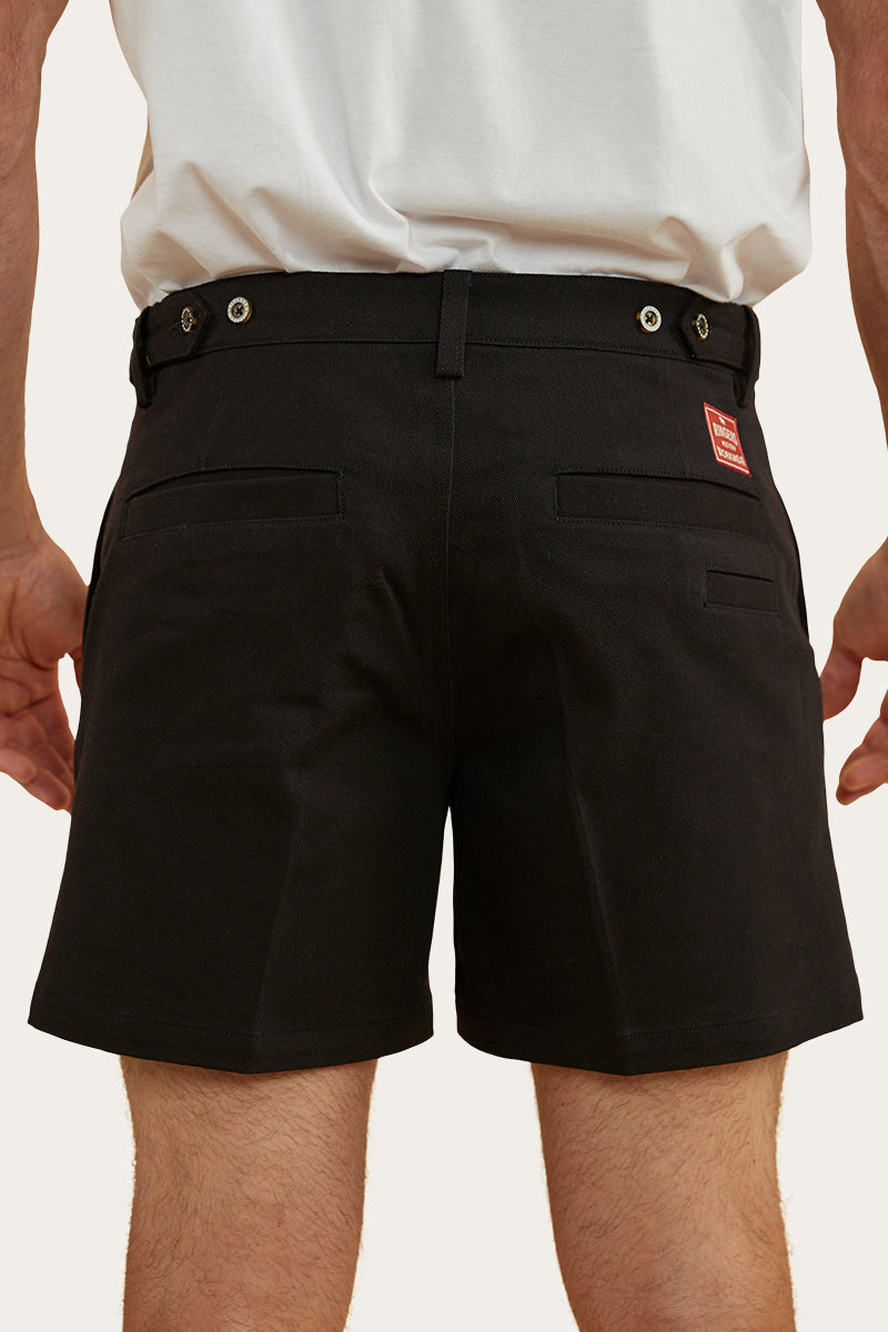 Cloncurry Mens Heavy Weight Work Short - Black