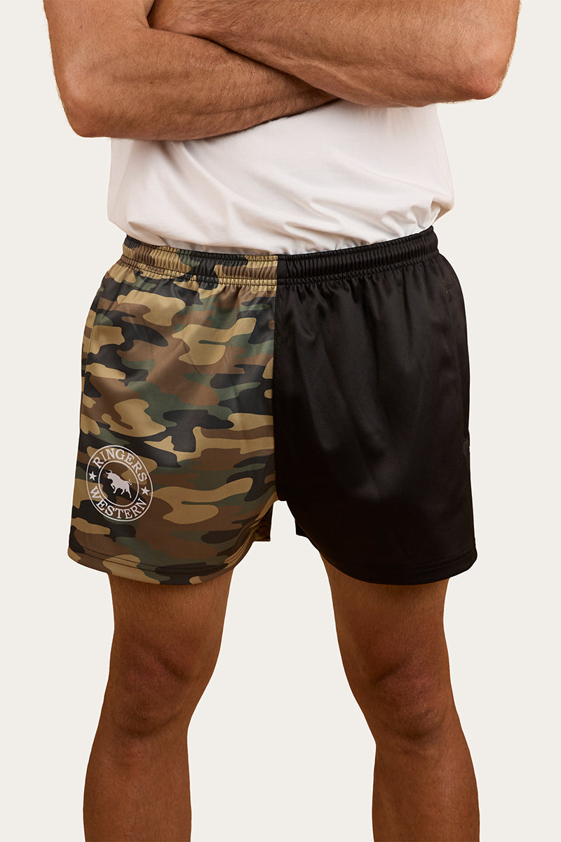 Camo Footy Shorts - Black / Camo