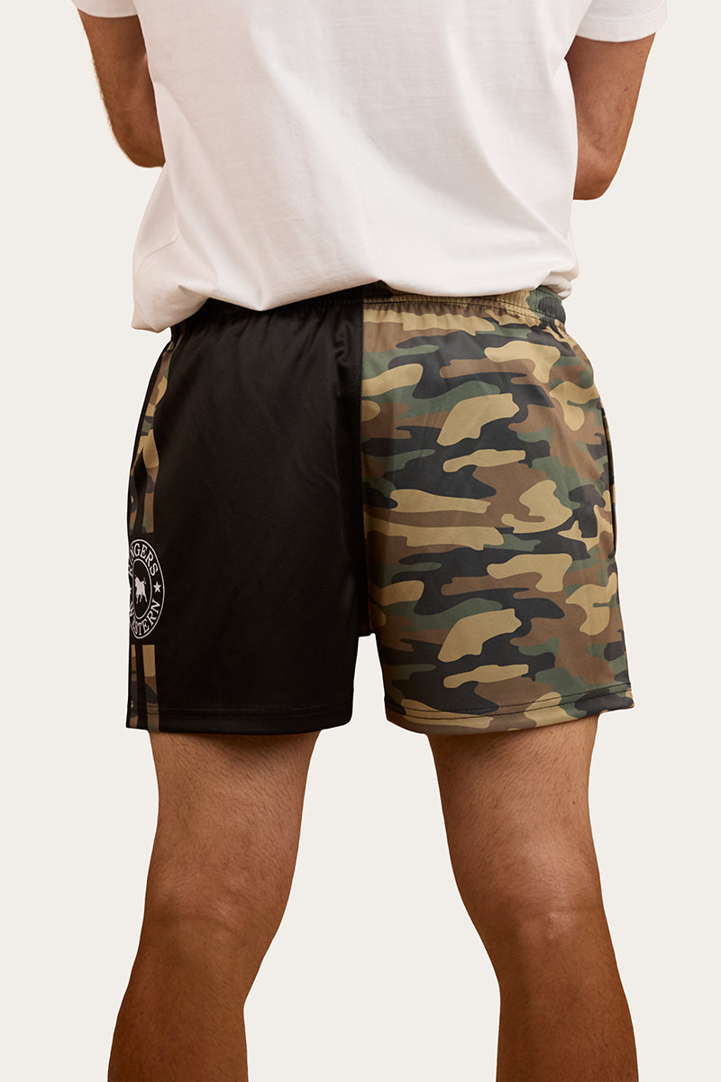 Camo Footy Shorts - Black / Camo