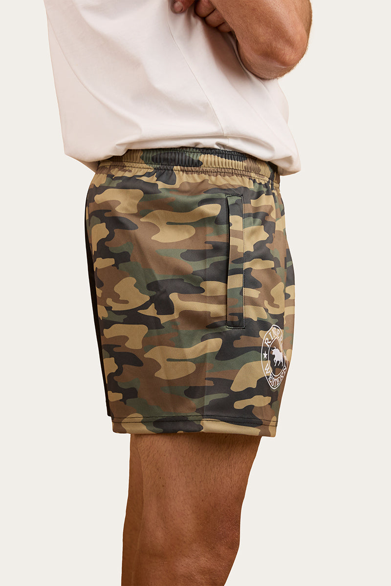 Camo Footy Shorts - Black / Camo