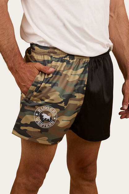 Camo Footy Shorts - Black / Camo