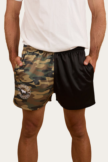 Camo Footy Shorts - Black / Camo