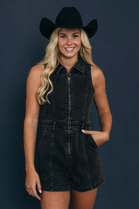 Mimi Rodeo Womens Playsuit - Black