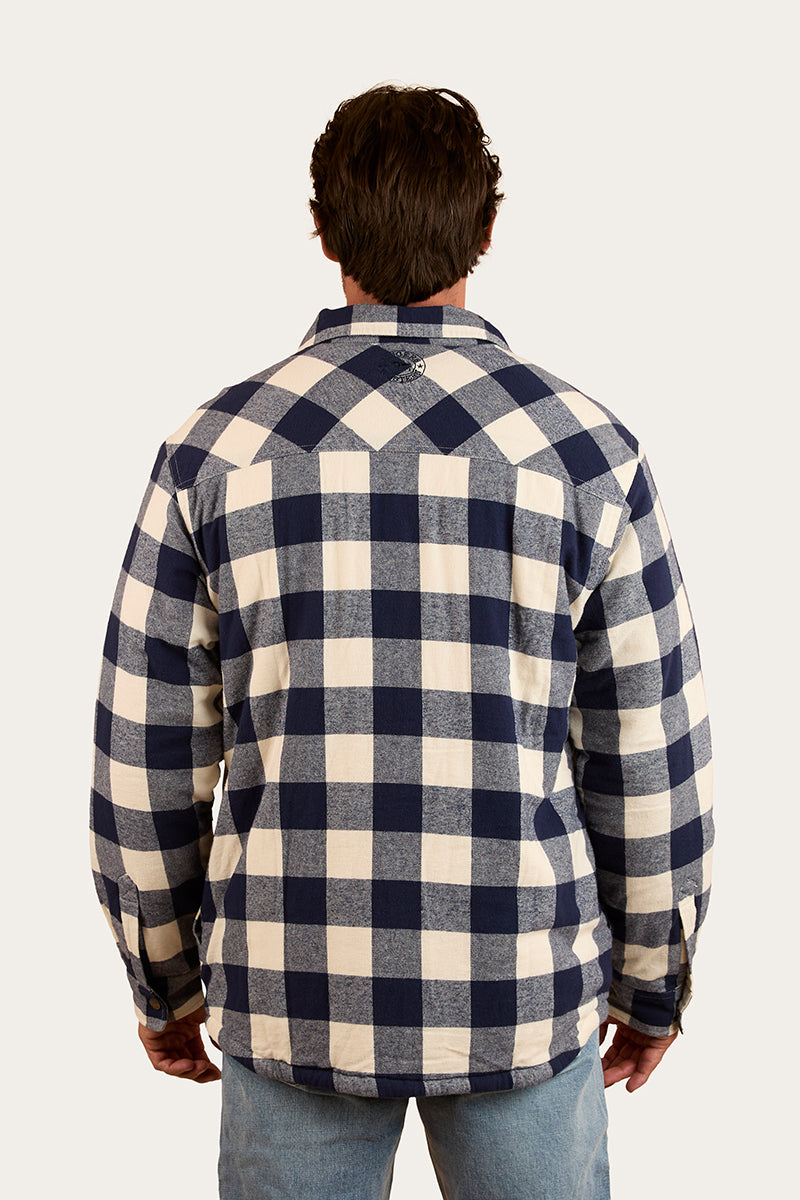 Sawyer Mens Sherpa Flannel - Navy