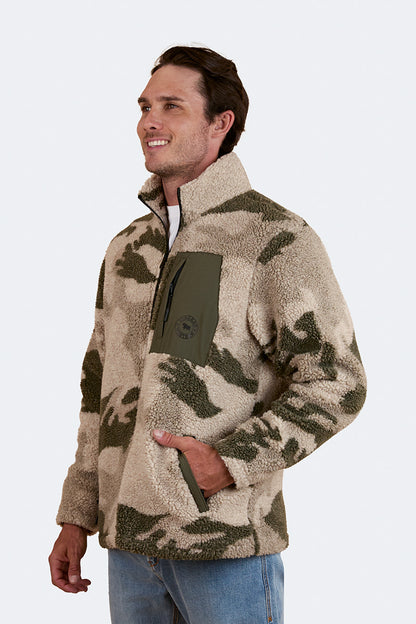 Lennonville Unisex Camo Fleece - Light Camo