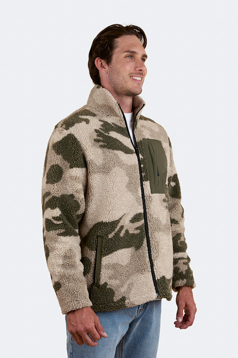 Lennonville Unisex Camo Fleece - Light Camo