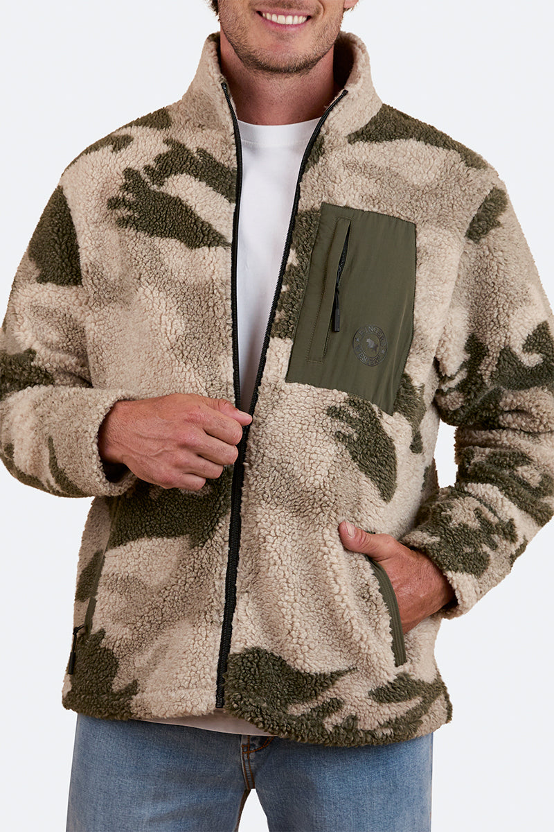 Lennonville Unisex Camo Fleece - Light Camo