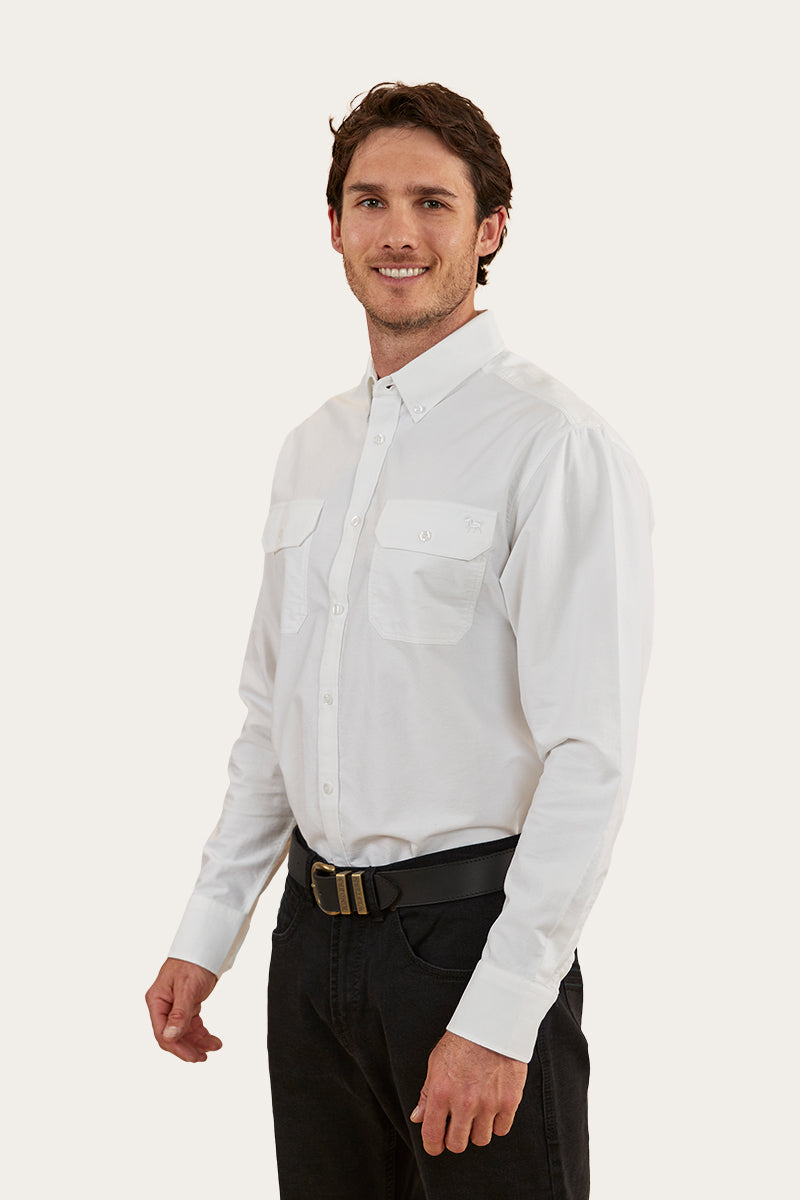 Whyalla Mens Dress Shirt - White